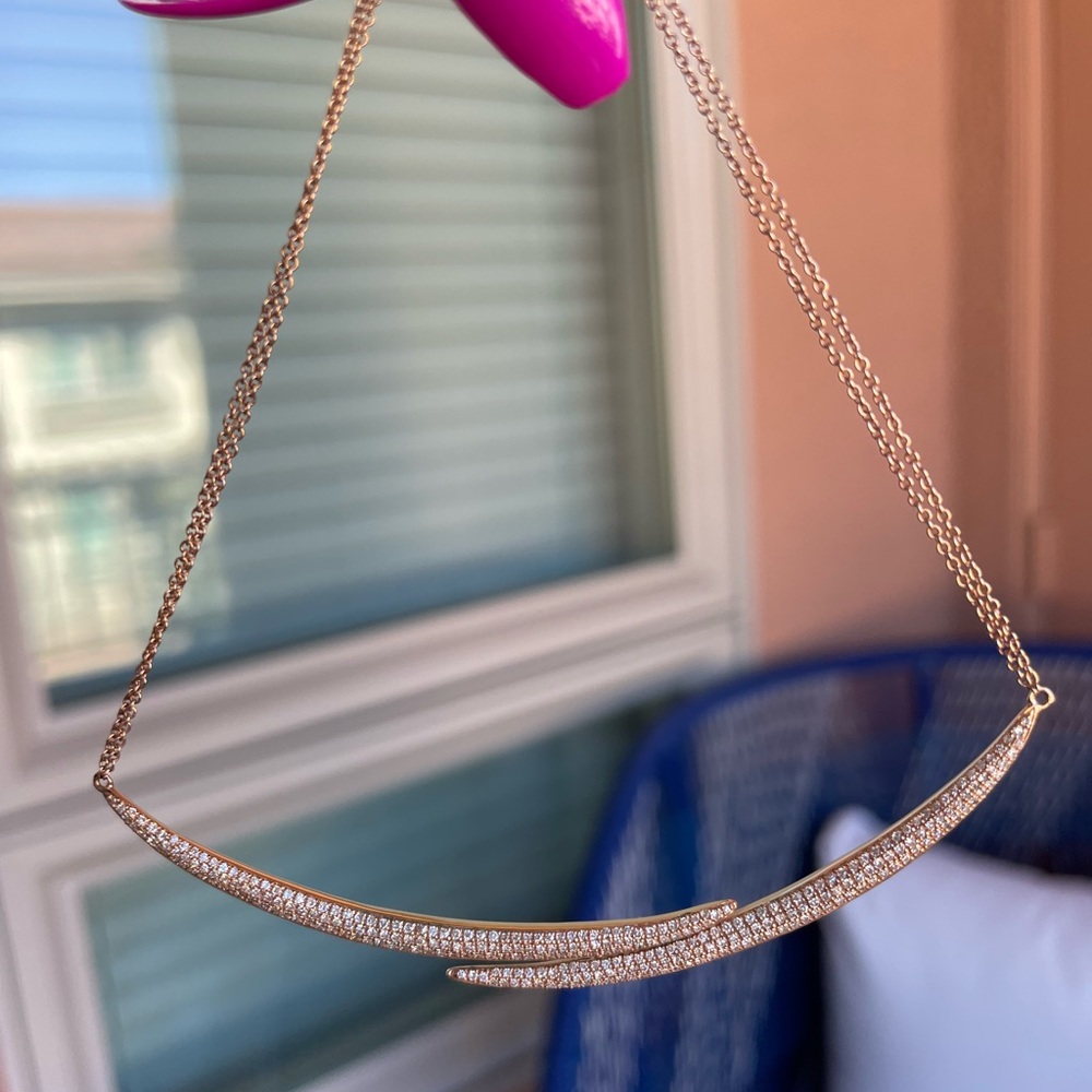 SOLD! 14k Rose Gold Diamond Pendant Necklace SOLD!